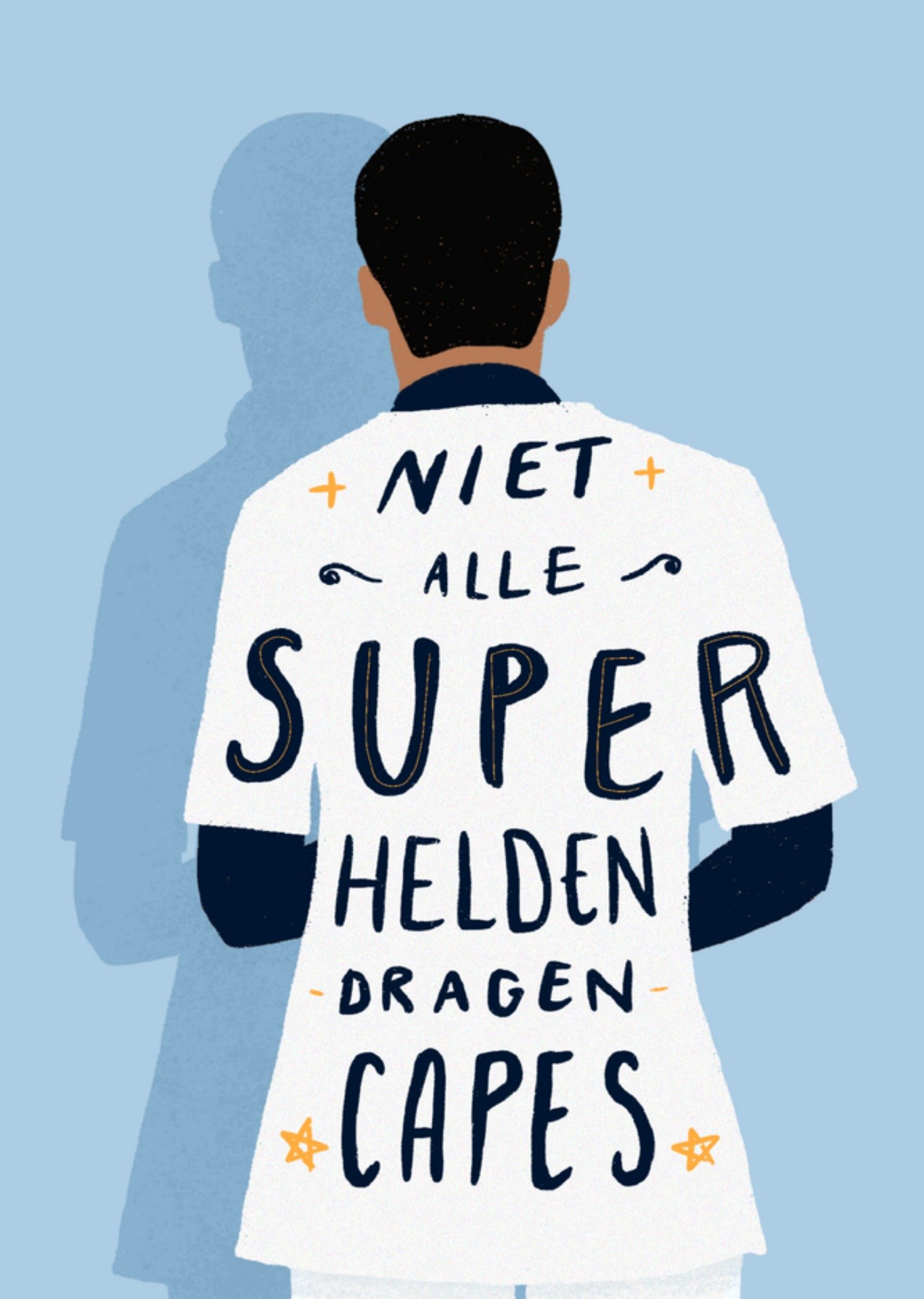 Greetz Bedanktkaart verpleger superheld Standard Card