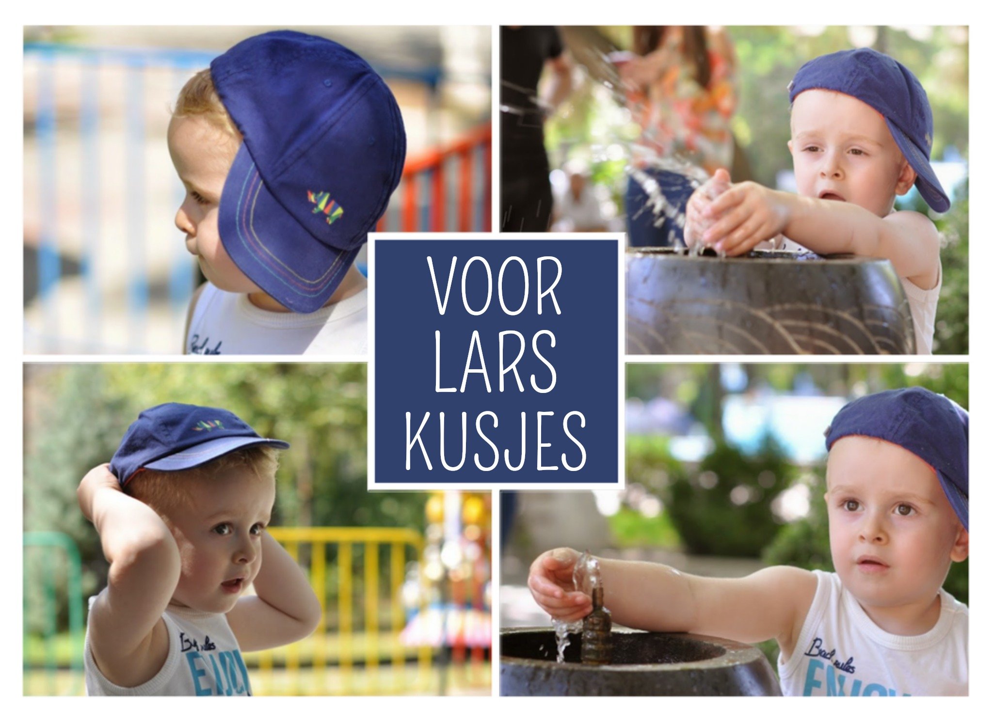 Greetz Vaderdagkaart foto met naam Standard Card