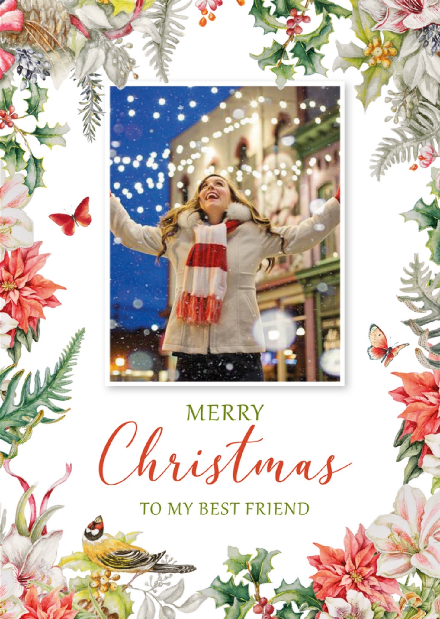 Kerstkaart To my best friend Met foto Janneke Brinkman