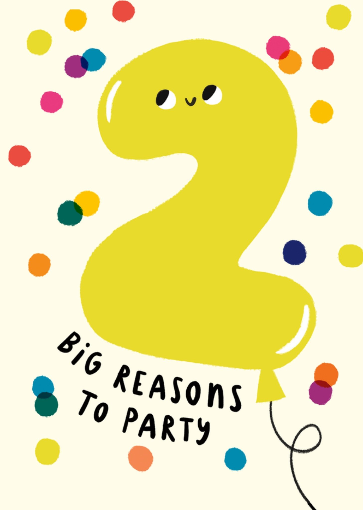Verjaardagskaart 2 big reasons to party Kaart UK Greetings