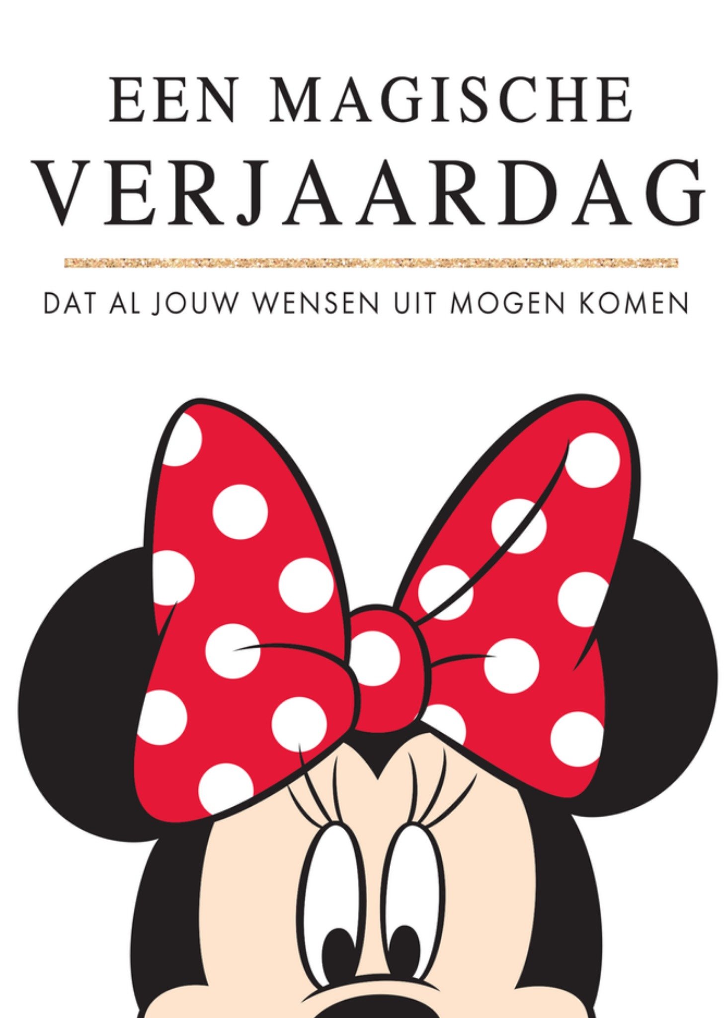 Verjaardagskaart Minnie Magische verjaardag Kaart Disney