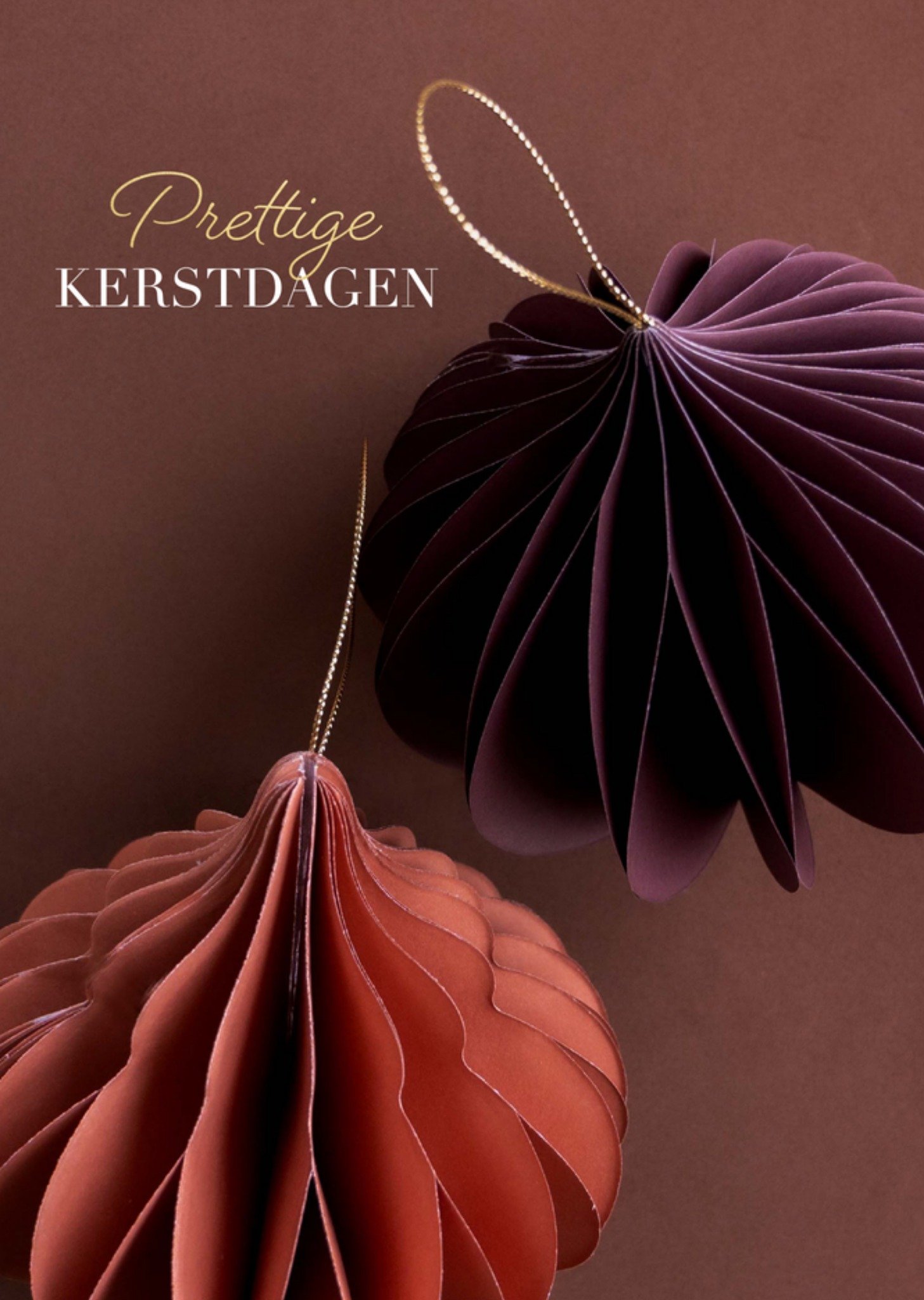 Kerstkaart Prettige kerstdagen Greetz