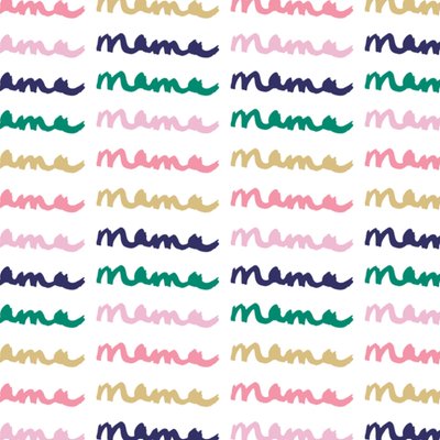 Greetz | Moederdagkaart | Mama | Script belettering typografische kaart