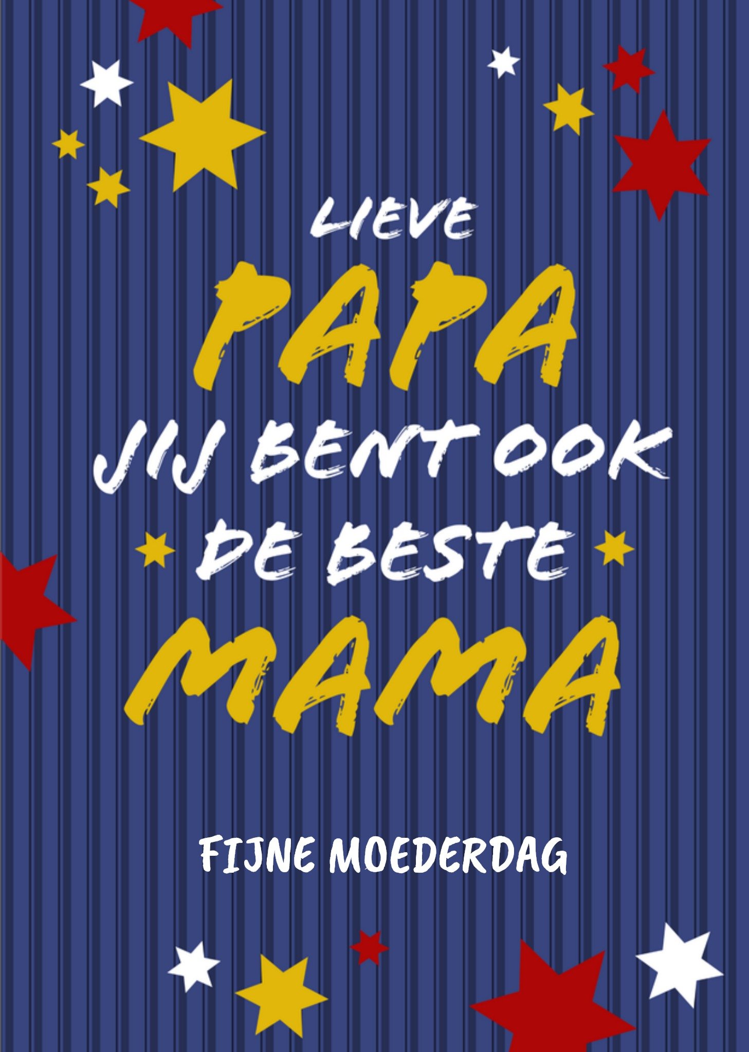 Moederdagkaart Papa Sterren Greetz