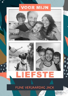 Voor Mijn Liefste Collage Verjaardag Kaart