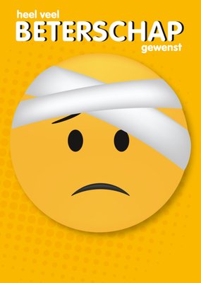 Paperclip | Beterschapskaart | Zieke emoji