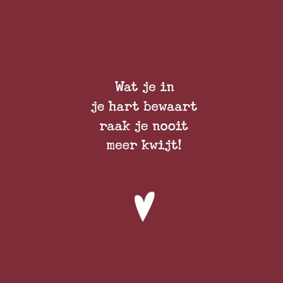 Greetz | Valentijnskaart | In je hart bewaart