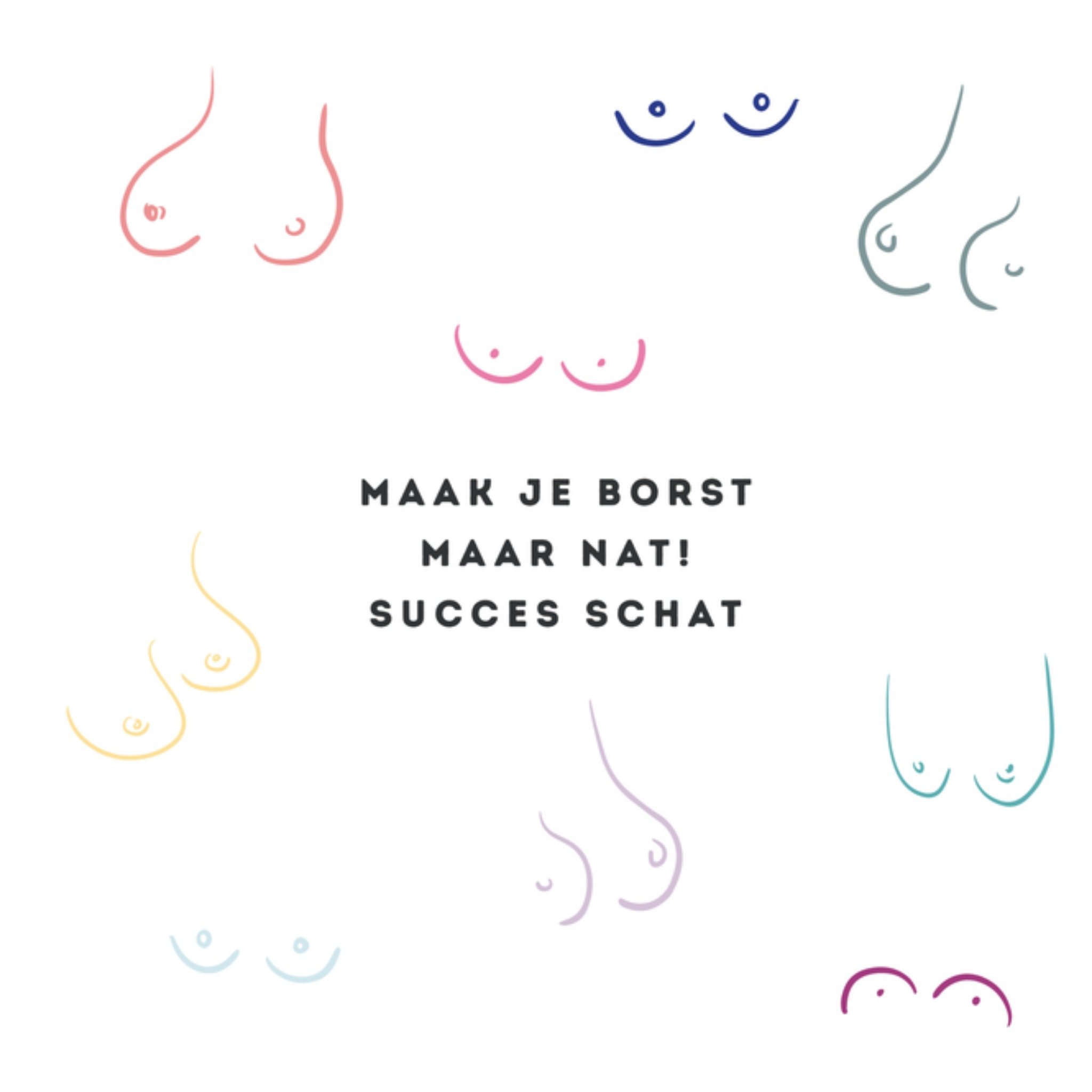 Greetz Succeskaart tits je kan het Vierkant