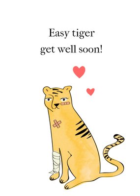 Greetz | Beterschapskaart | Easy tiger get well soon!