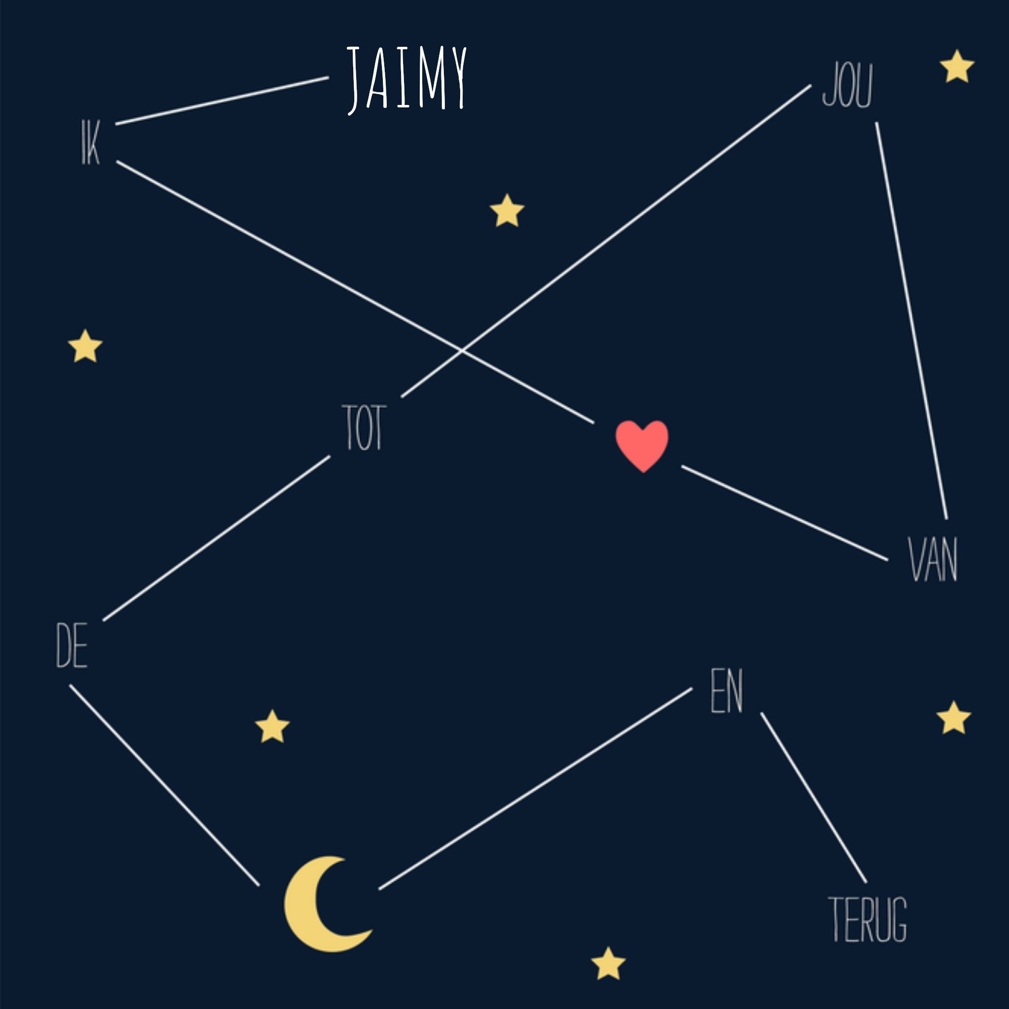 Greetz Valentijnskaart Tot de maan en terug Vierkant