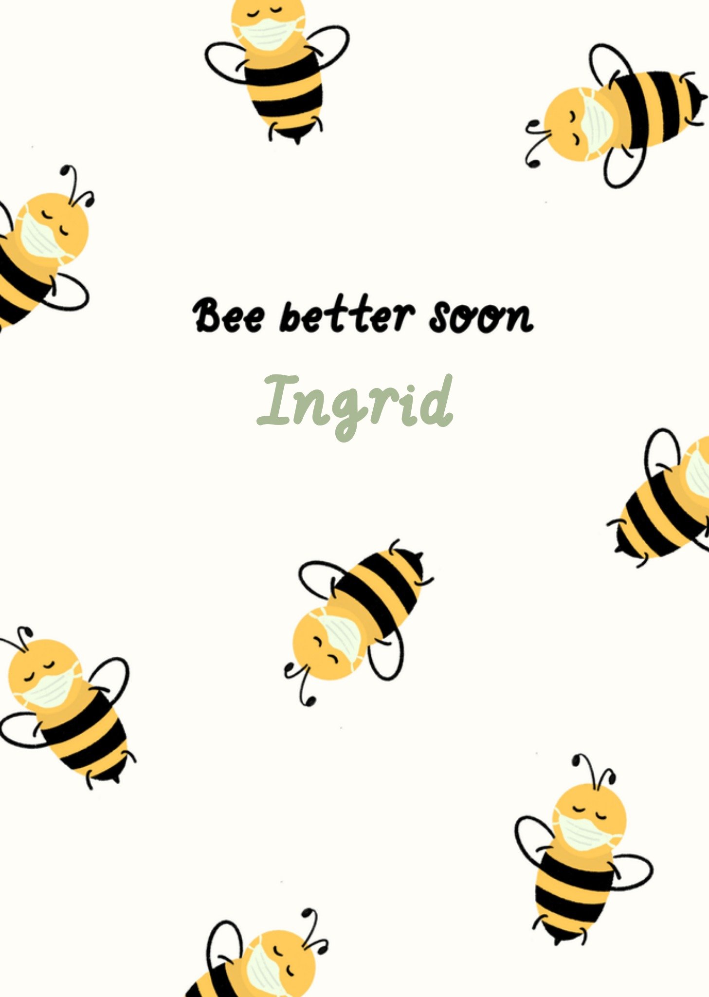 Beterschapskaart met naam Kaart Greetz