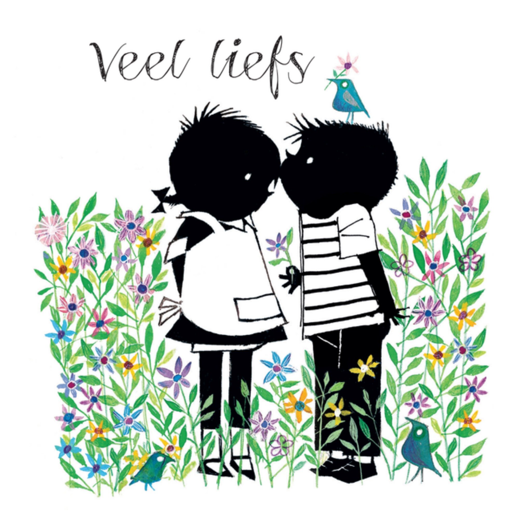 Sterkte kaart Jip en Janneke Veel liefs Vierkante Kaart Fiep Westendorp