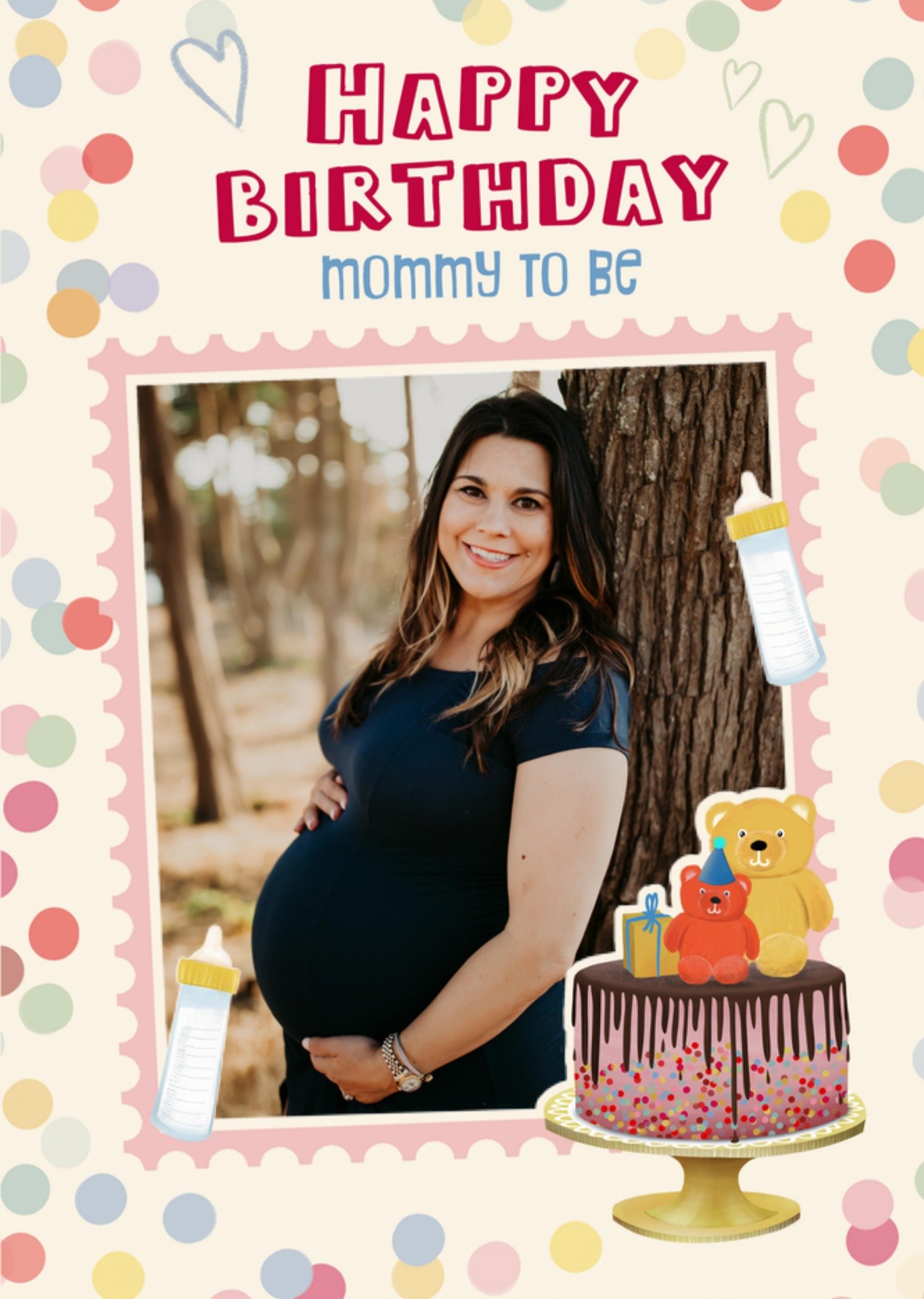 Patricia Hooning Verjaardagskaart Met foto Mommy to be Kaart Fishuals