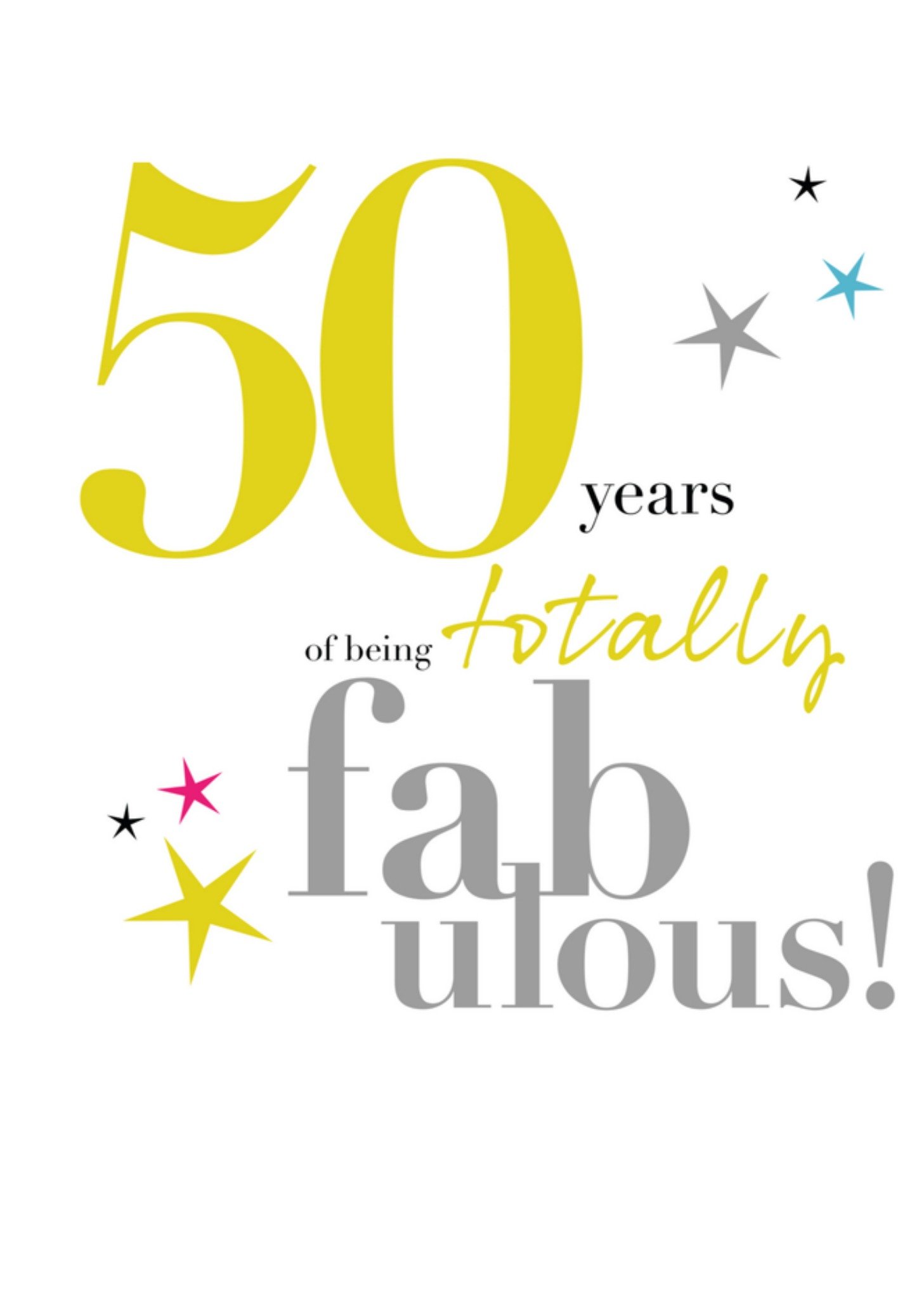 Verjaardagskaart 50 jaar Kaart Papagrazi