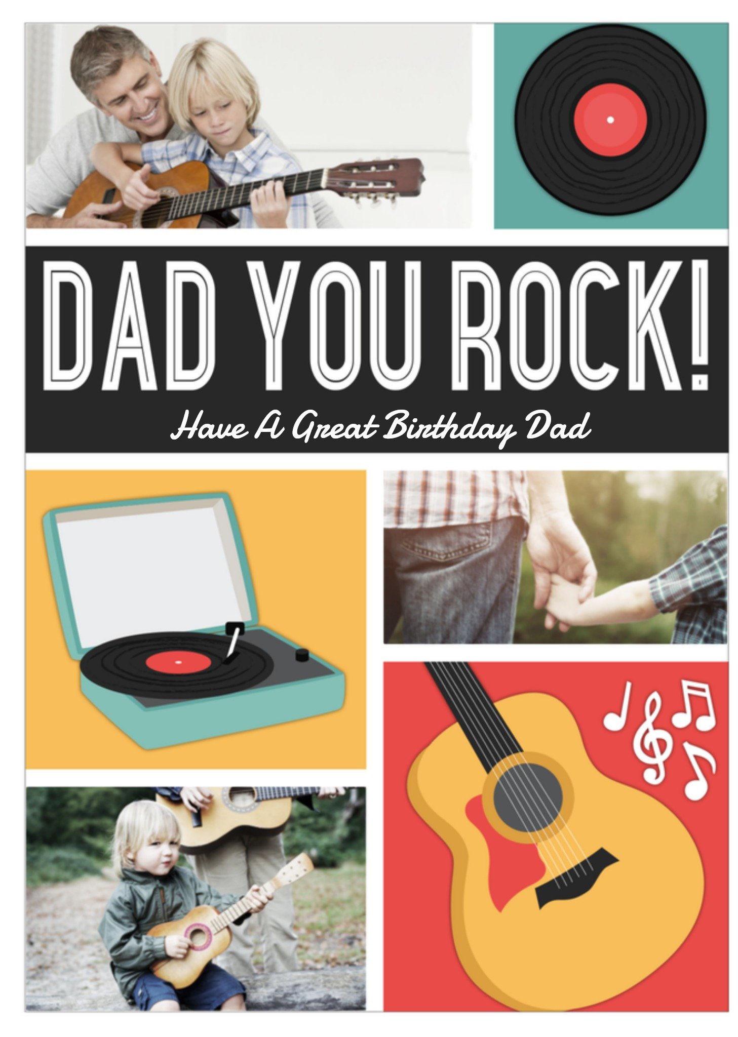 Greetz Verjaardagskaart fotokaart you rock Standard Card