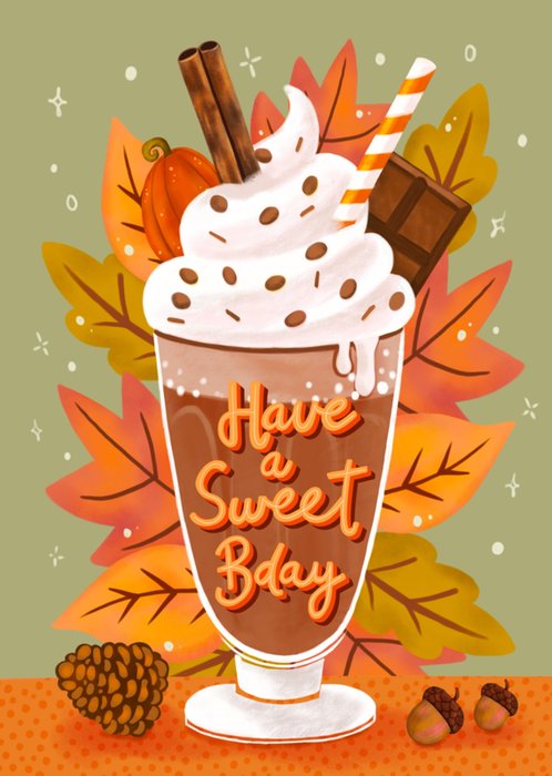 Aniet Illustration | Verjaardagskaart | Have A Sweet Autumn Bday
