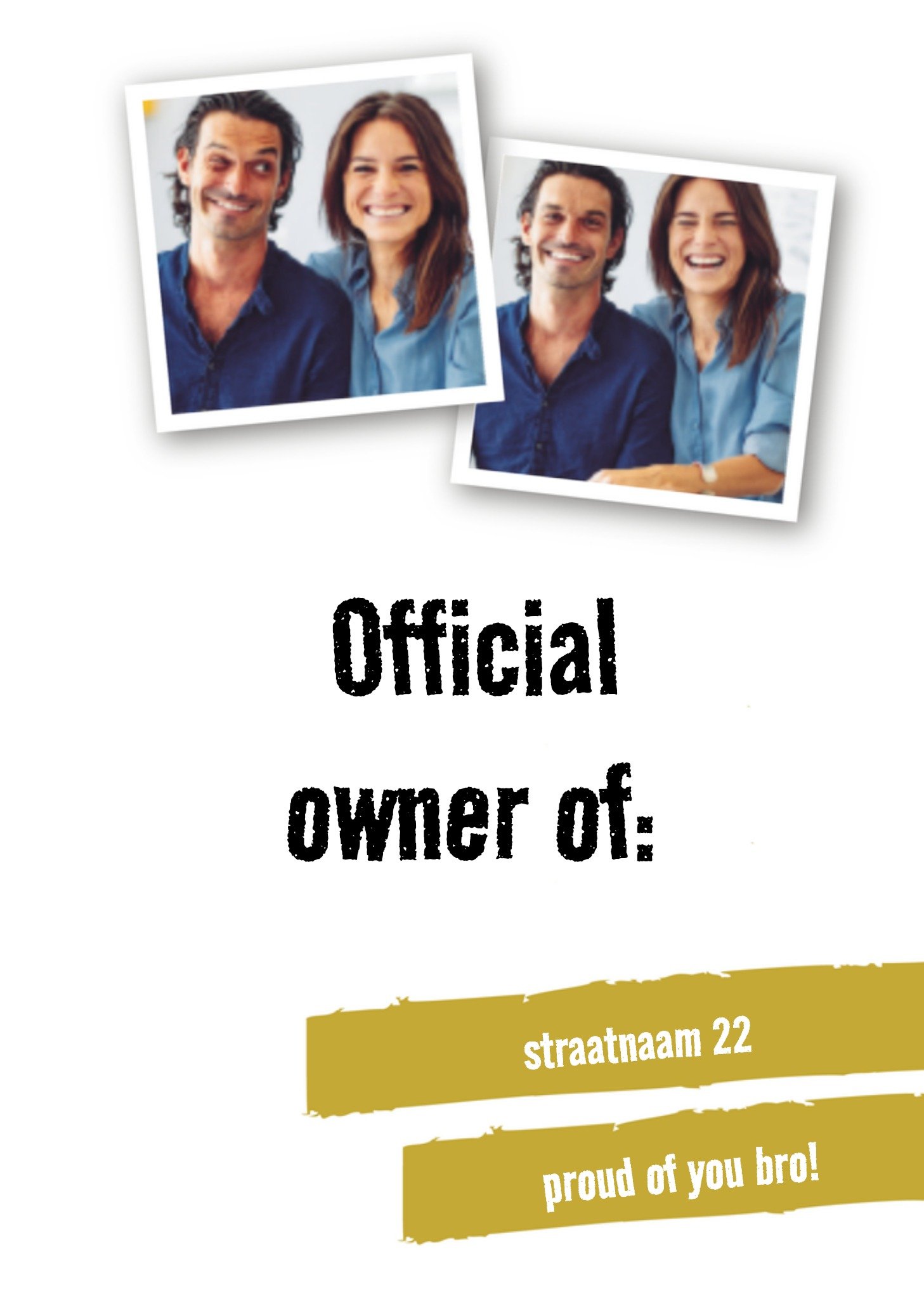 Greetz Verhuiskaart Broer Standard Card