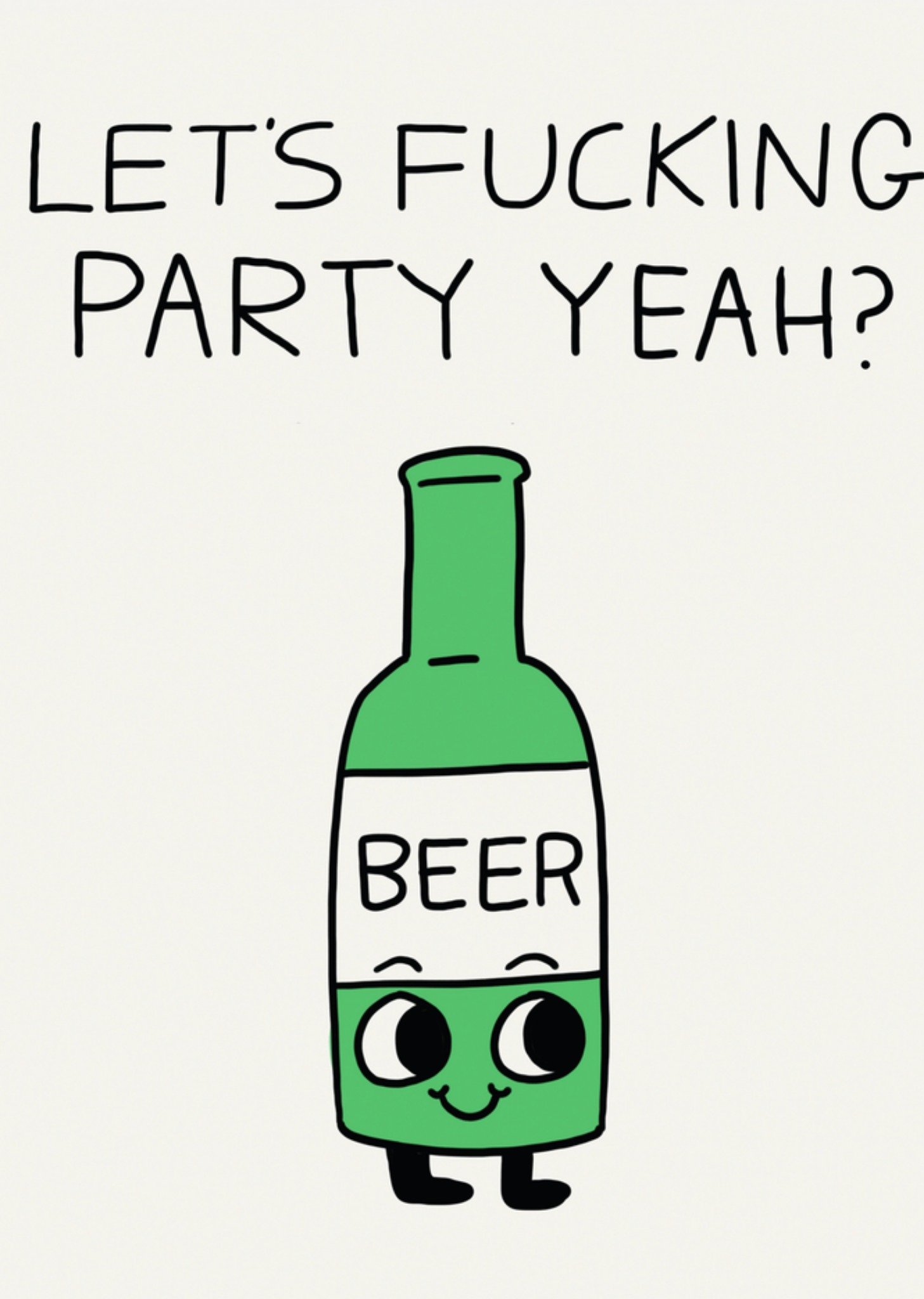 Verjaardagskaart bier Kaart Jolly Awesome