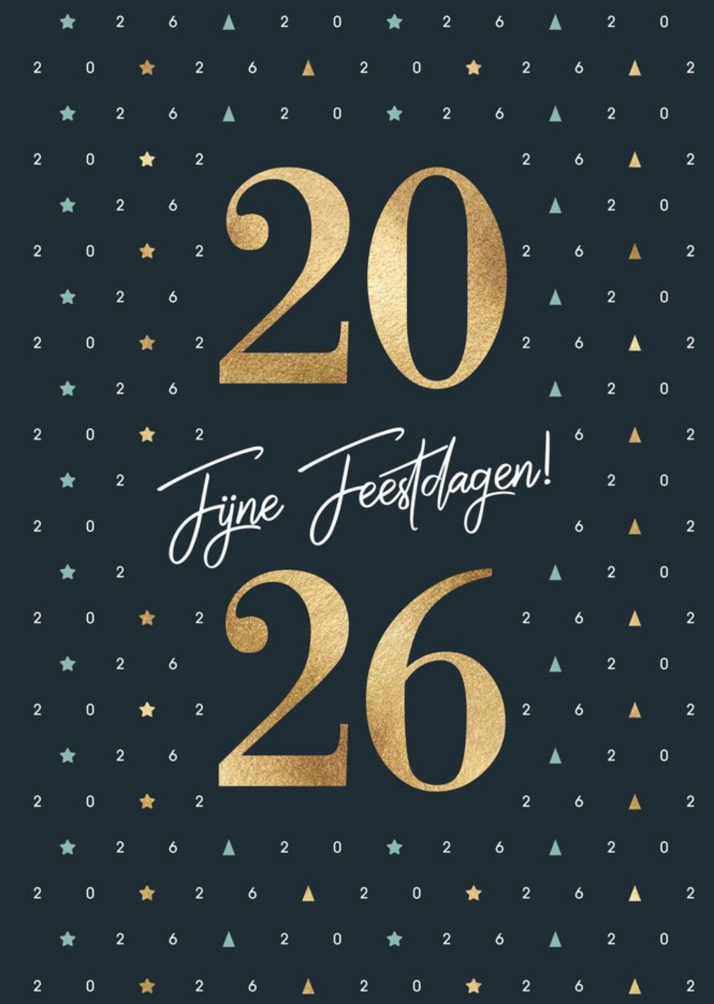 Luckz Kerstkaart jaartal Standard Card