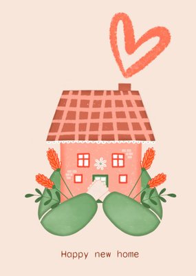Geïllustreerd Huis Nieuwe Woning Kaart