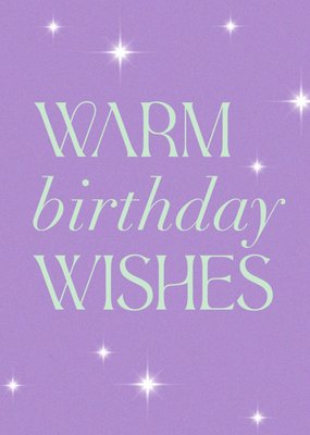 Greetz | Verjaardagskaart | Warm Birthday Wishes