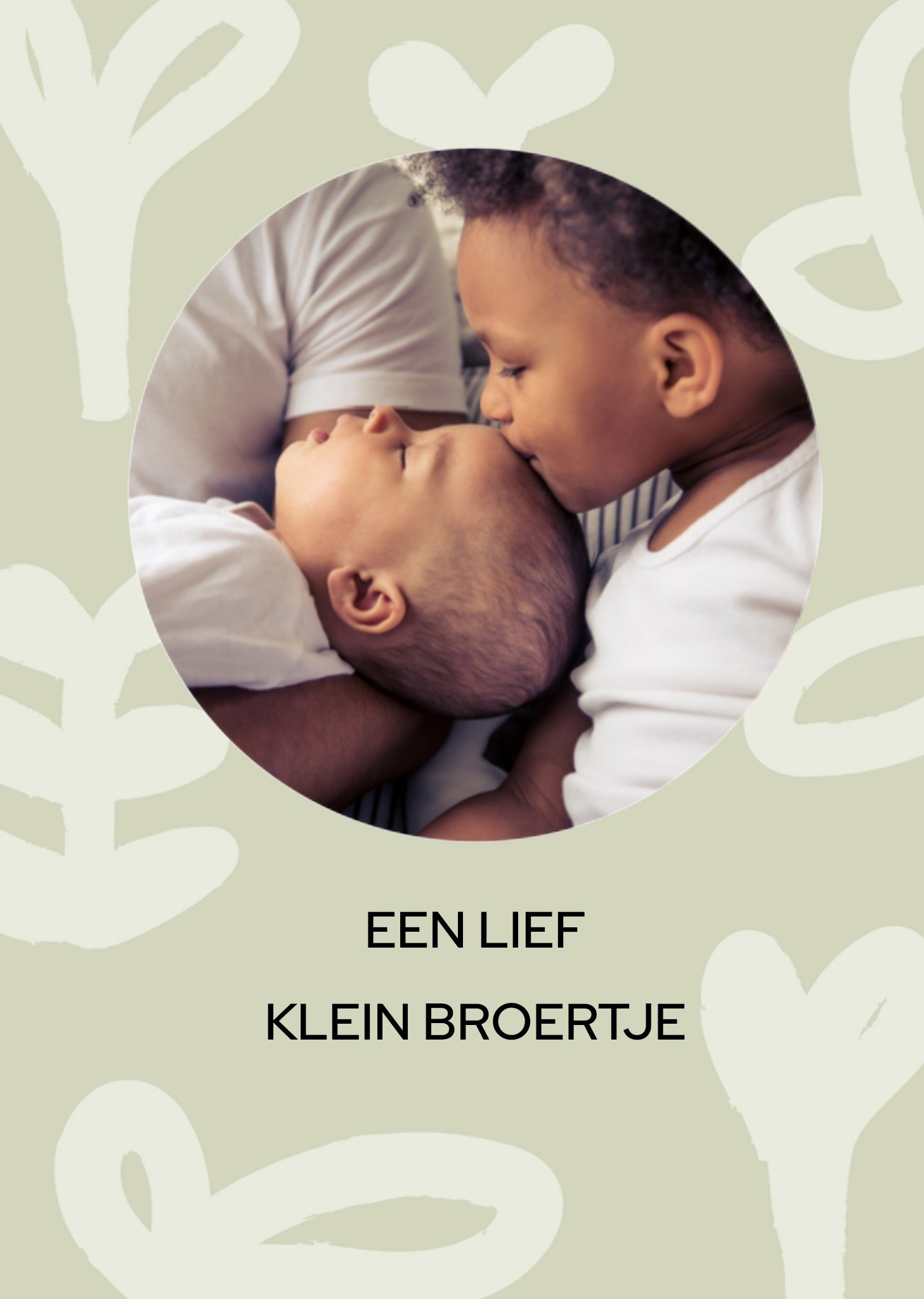 Greetz Geboortekaart Een lief klein broertje Standard Card