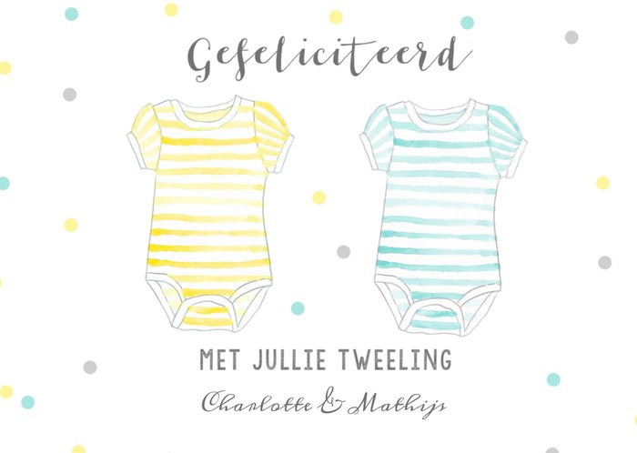 Greetz | Geboortekaart | tweeling