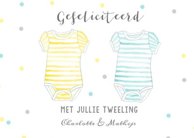 Greetz | Geboortekaart | tweeling