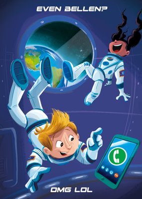 De Kleine Astronauten | Zomaar kaart | Even bellen?