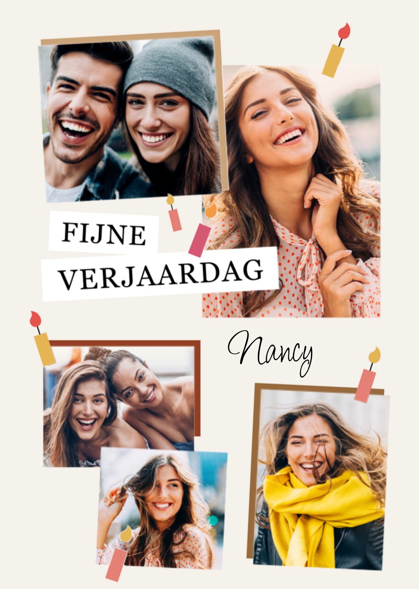 Greetz Verjaardagskaart Met foto Aanpasbare tekst Standard Card