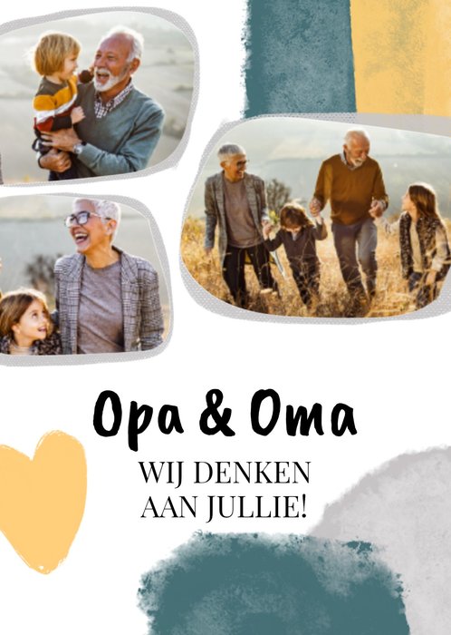 Denk aan kaart | Greetz | Opa en oma | Foto