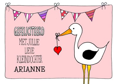 Sandysign | Geboortekaart | Kleindochter