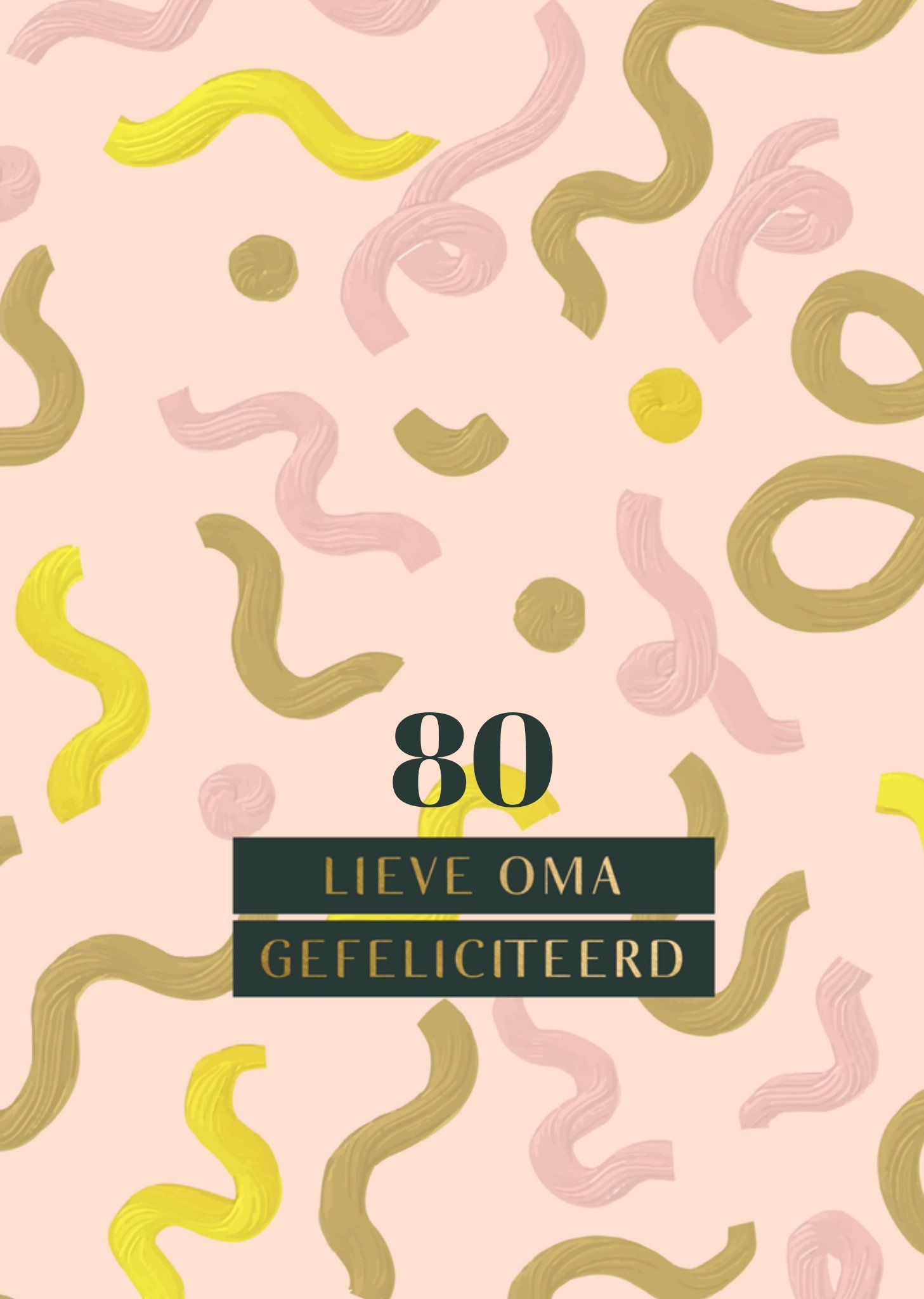 Verjaardag Abstract Oma Kaart Greetz
