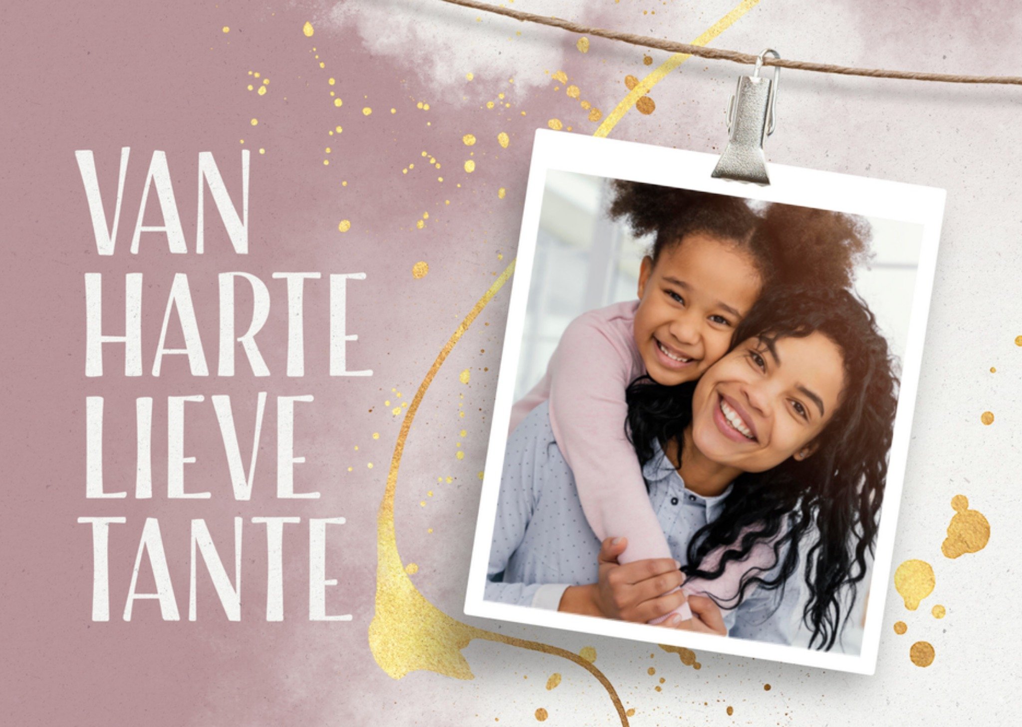 Verjaardag Tante Foto Kaart Luckz