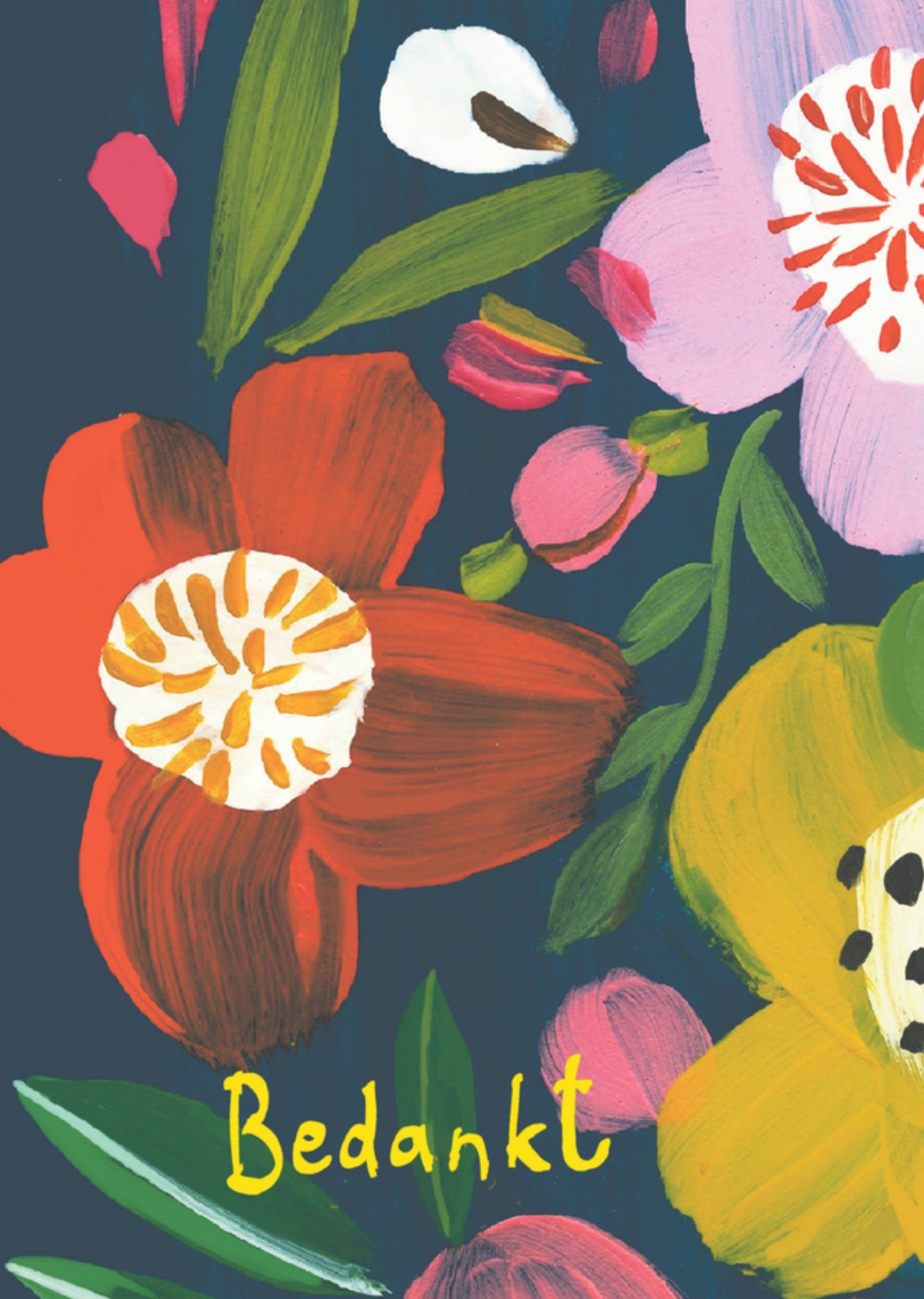 Sooshichacha Bedankkaart bloemen Kaart Sooshichacha Limited