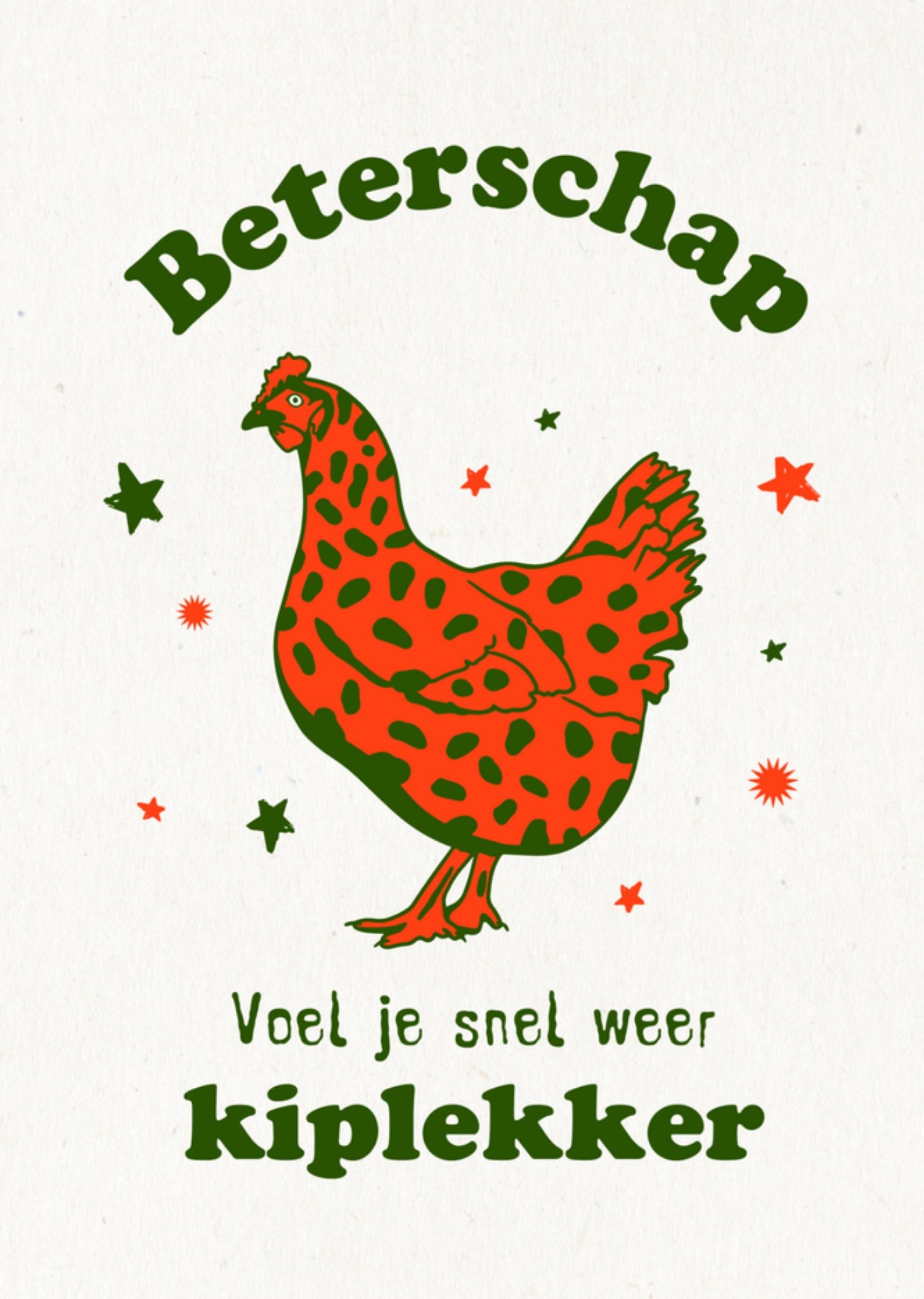 Beterschapskaart kiplekker Greetz