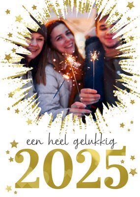 Tsjip | Kerstkaart | Een heel gelukkig 2025 | Sterretjes en starren | Met foto