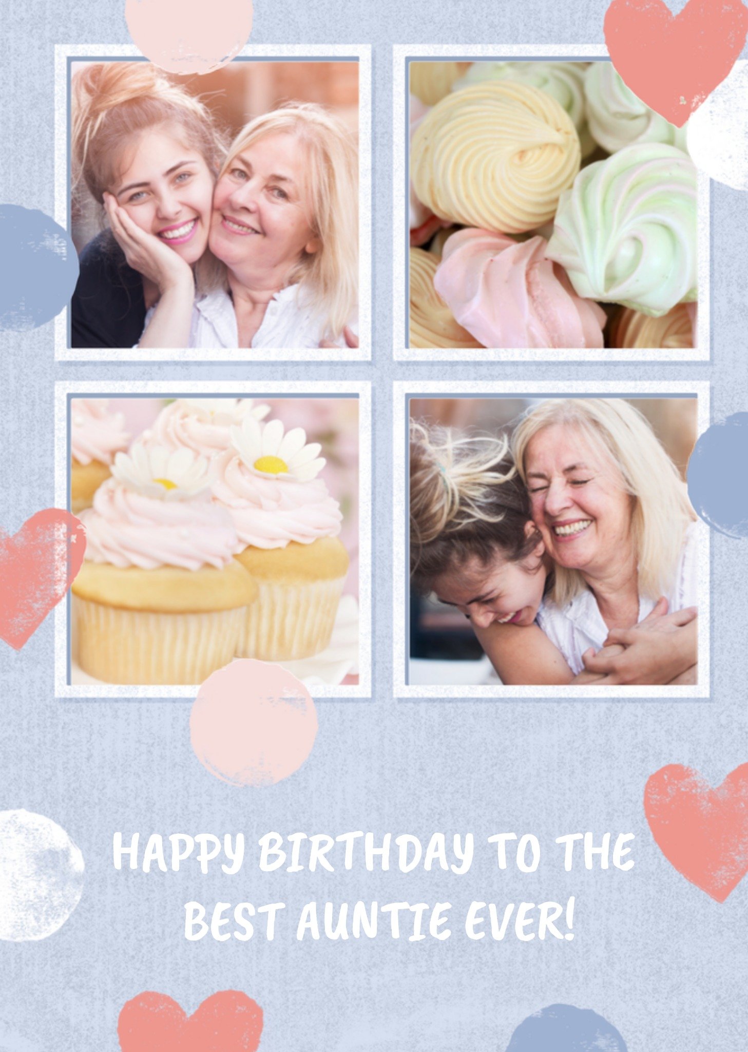 Greetz Verjaardagskaart Fotokaart met hartjes Standard Card
