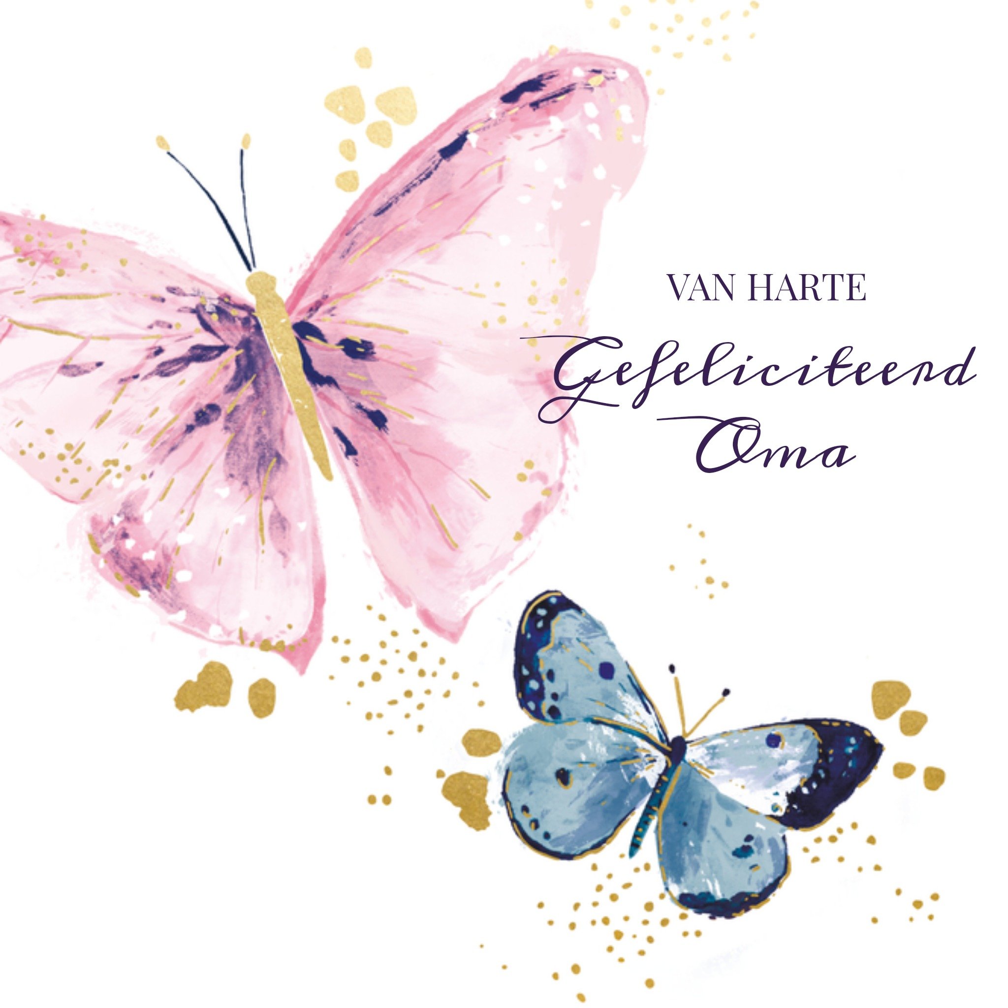 Hotch Potch Verjaardagskaart vlinders Vierkante Kaart Hotchpotch