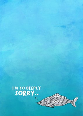 Liefs Jansje | Sorry kaart | Deeply sorry | Vis