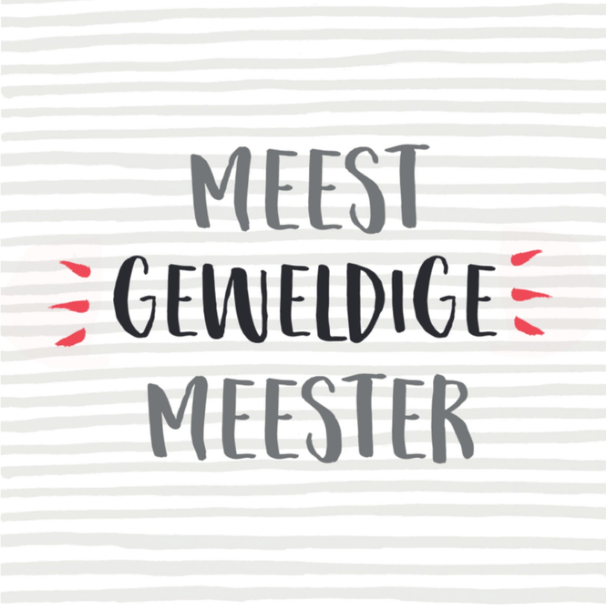 Greetz Bedanktkaart meester Vierkant