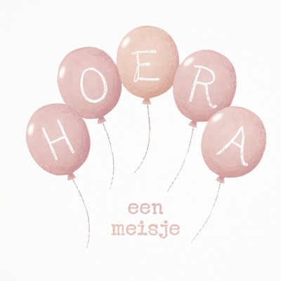 Greetz | Geboortekaart | Hoera een meisje