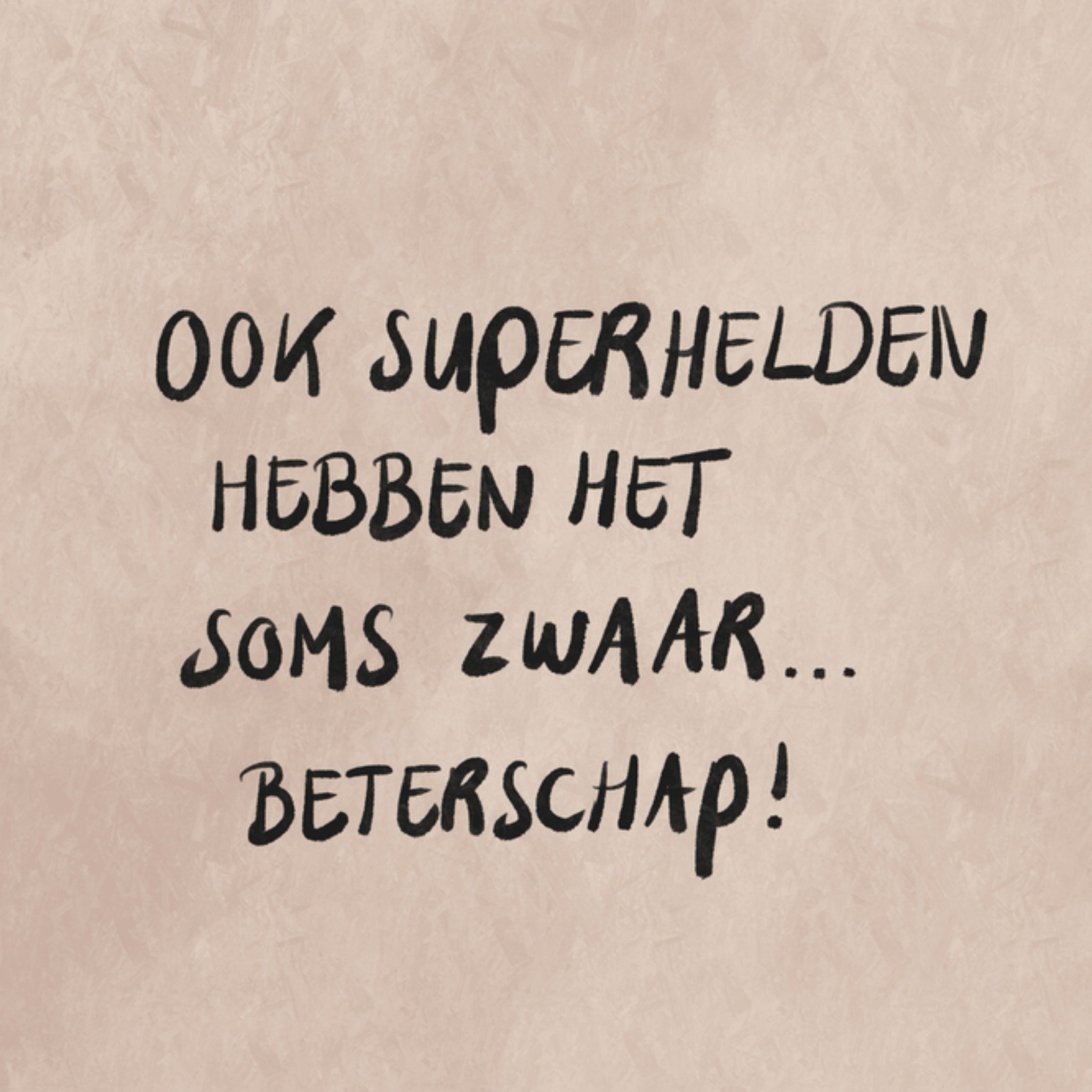 Greetz Beterschapskaart superheld Vierkant