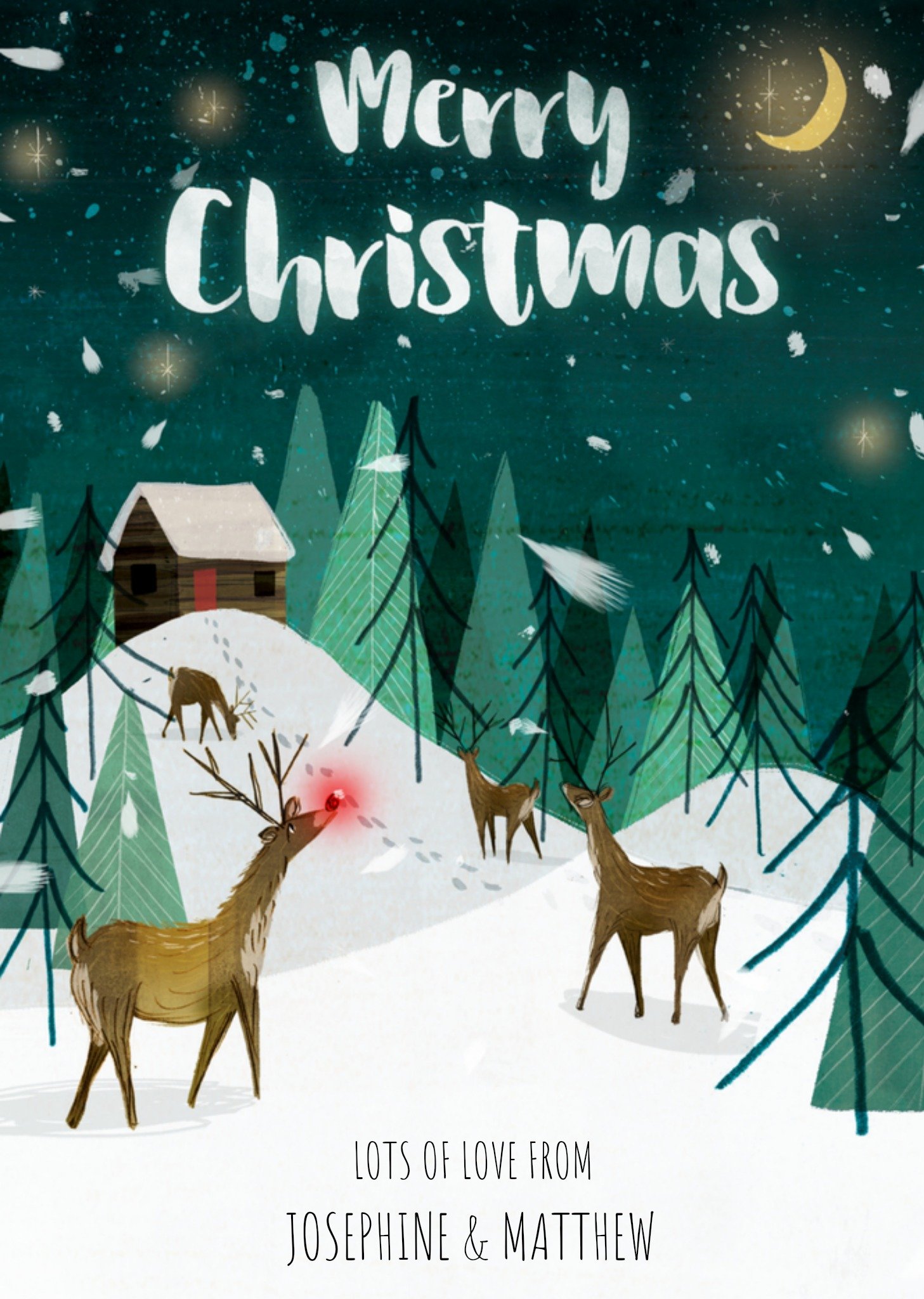 Greetz Kerstkaart met naam Standard Card