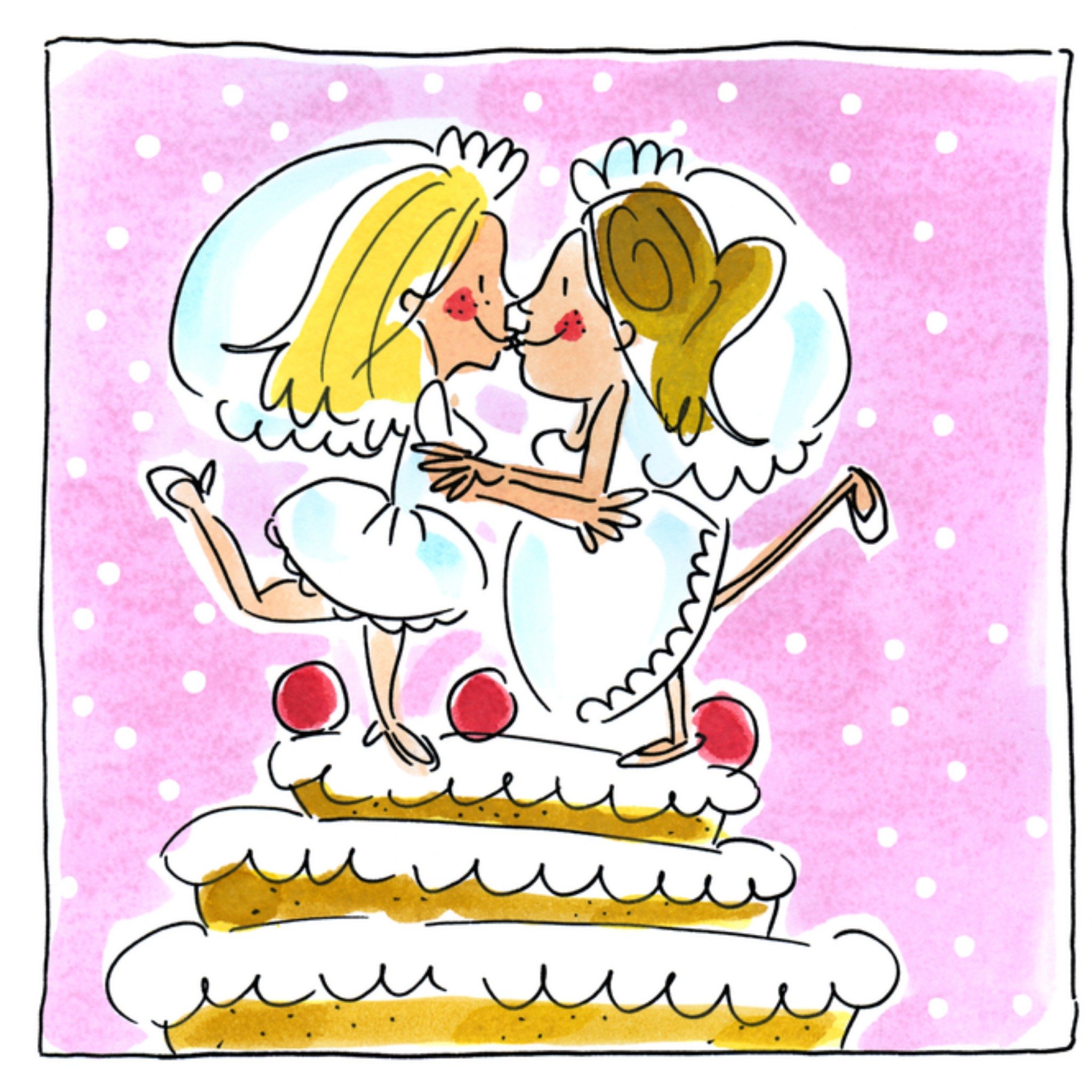 Blond Amsterdam - Huwelijkskaart - taart 18