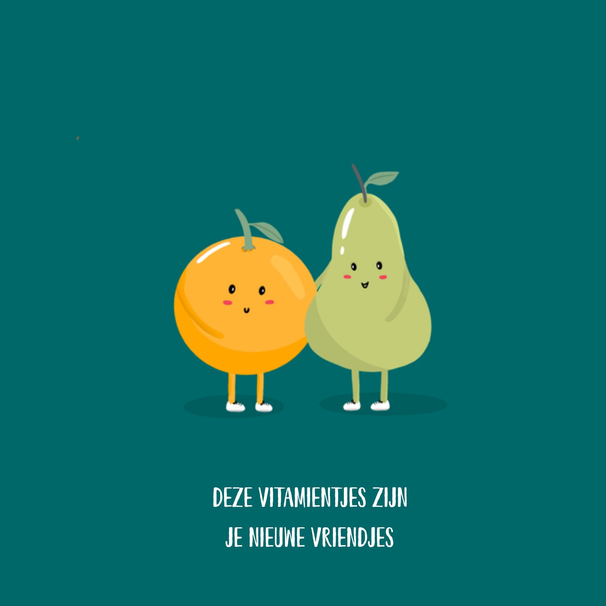 Greetz Beterschapskaart Vitamientjes Vierkant