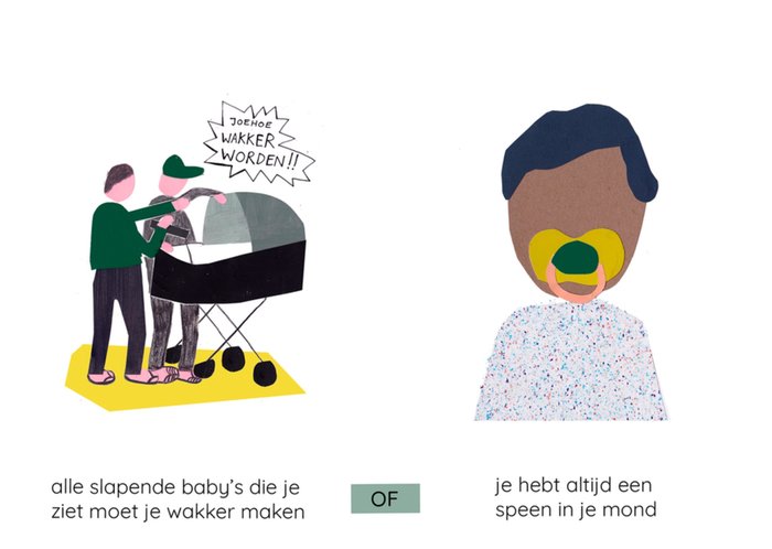 Dilemma op Dinsdag | Geboortekaart | Grappig