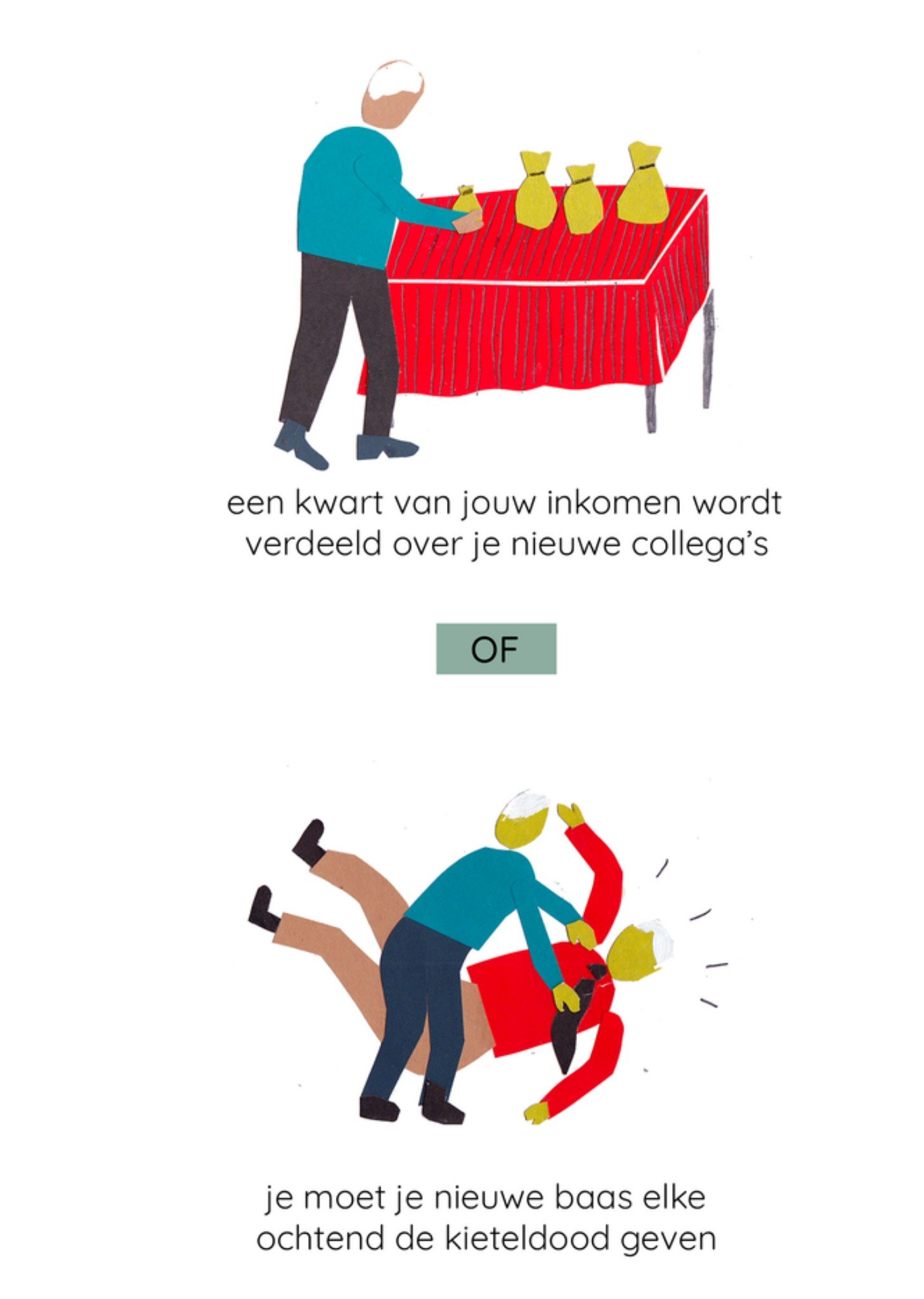 Nieuwe baan kaart Grappig Kaart Dilemma op Dinsdag