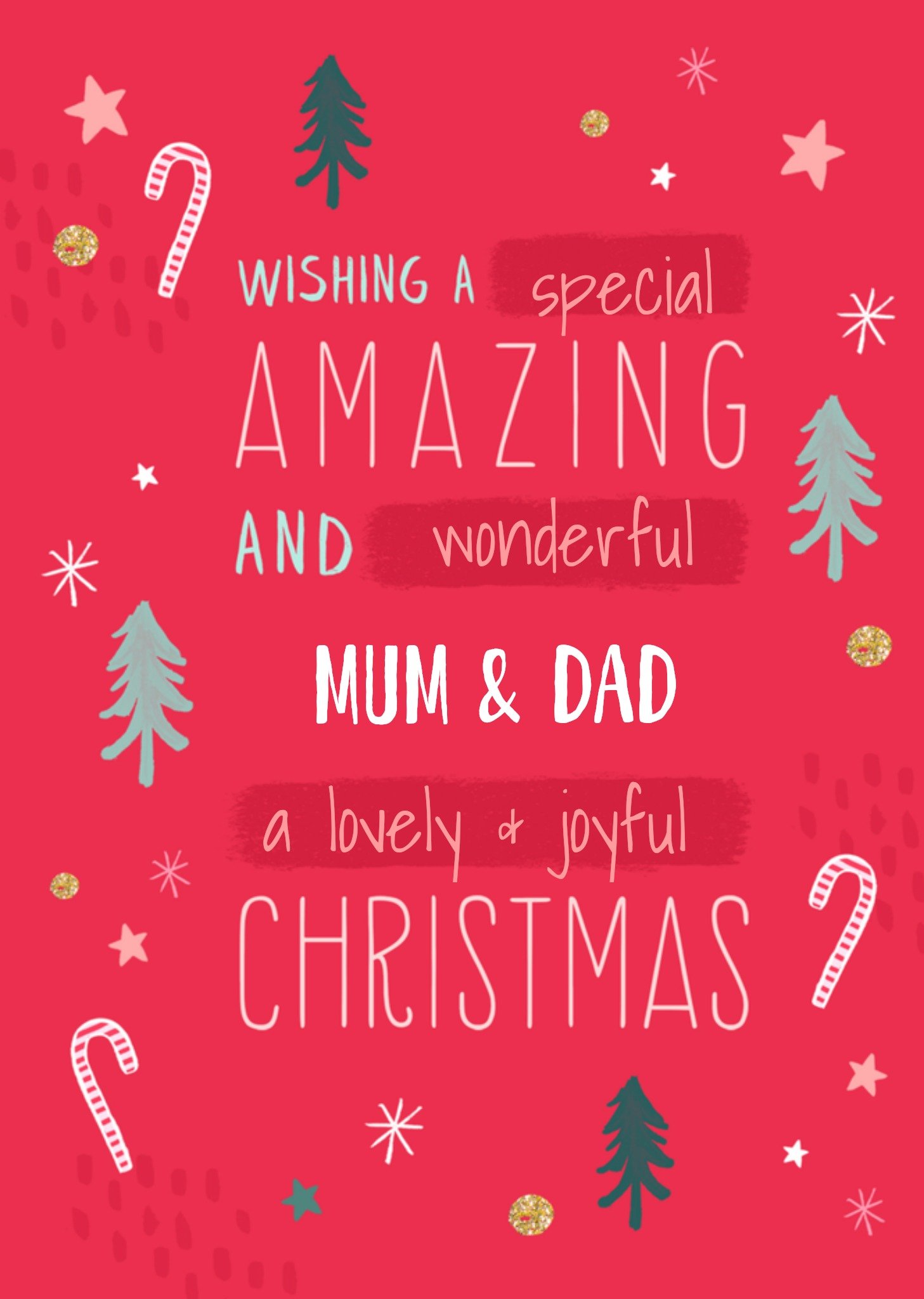 Kerstkaart Vrolijk Ouders Studio Sundae