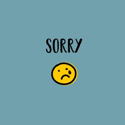 Greetz | Sorry kaart | smiley